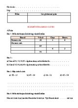 Bài kiểm tra khảo sát B1 môn Toán Lớp 1 (Bộ sách Chân trời sáng tạo)